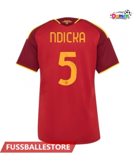 Günstige AS Roma Evan Ndicka #5 Heimtrikot Damen 2026-27 Kurzarm